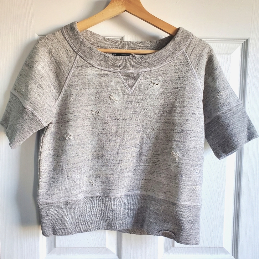 Dsquared2 | Grey Cotton Distressed Crewneck Soft Sweatshirt Size L